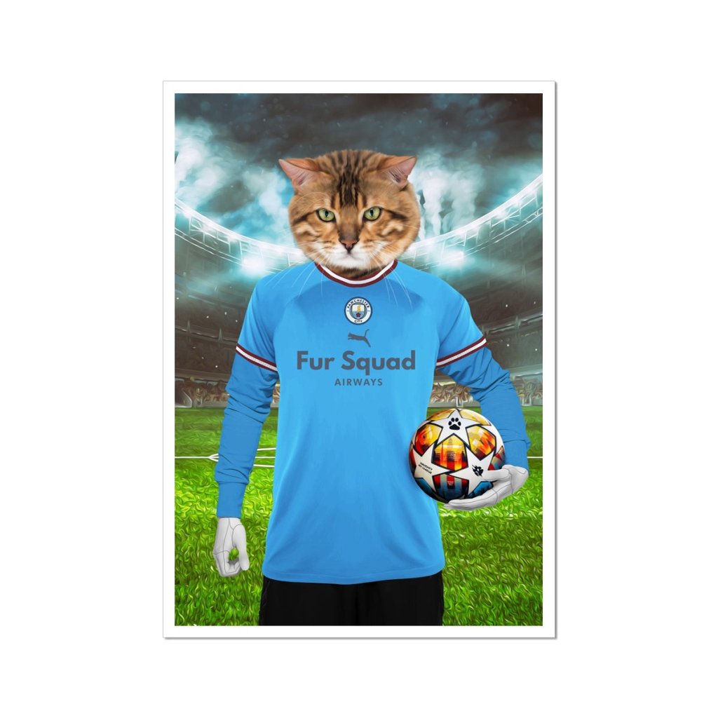 Pet Portraits | Pawchester City Football Club: Custom Pet Portrait | Paw & Glory