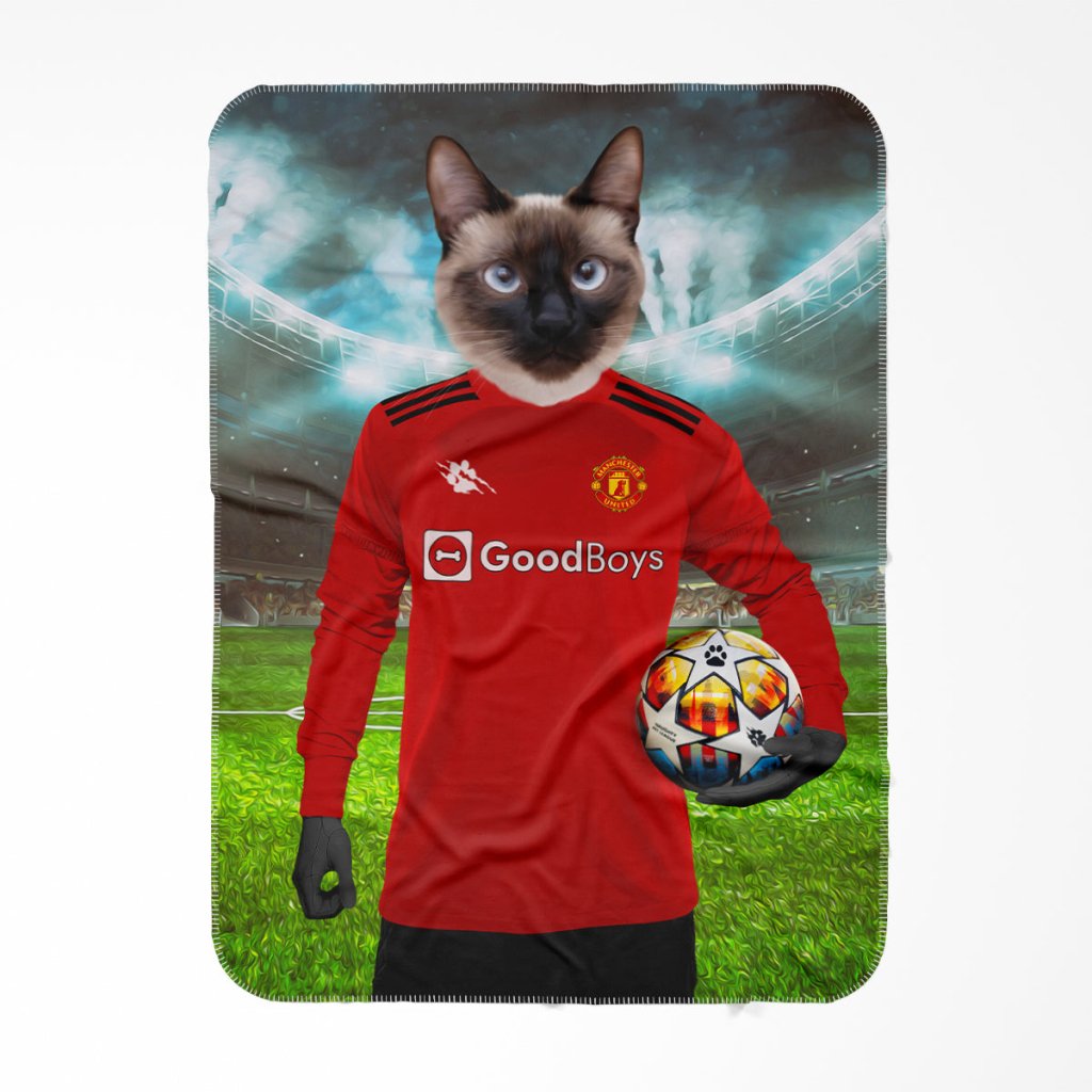 Pet Portraits | Pawchester United Football Club: Custom Pet Blanket | Paw & Glory