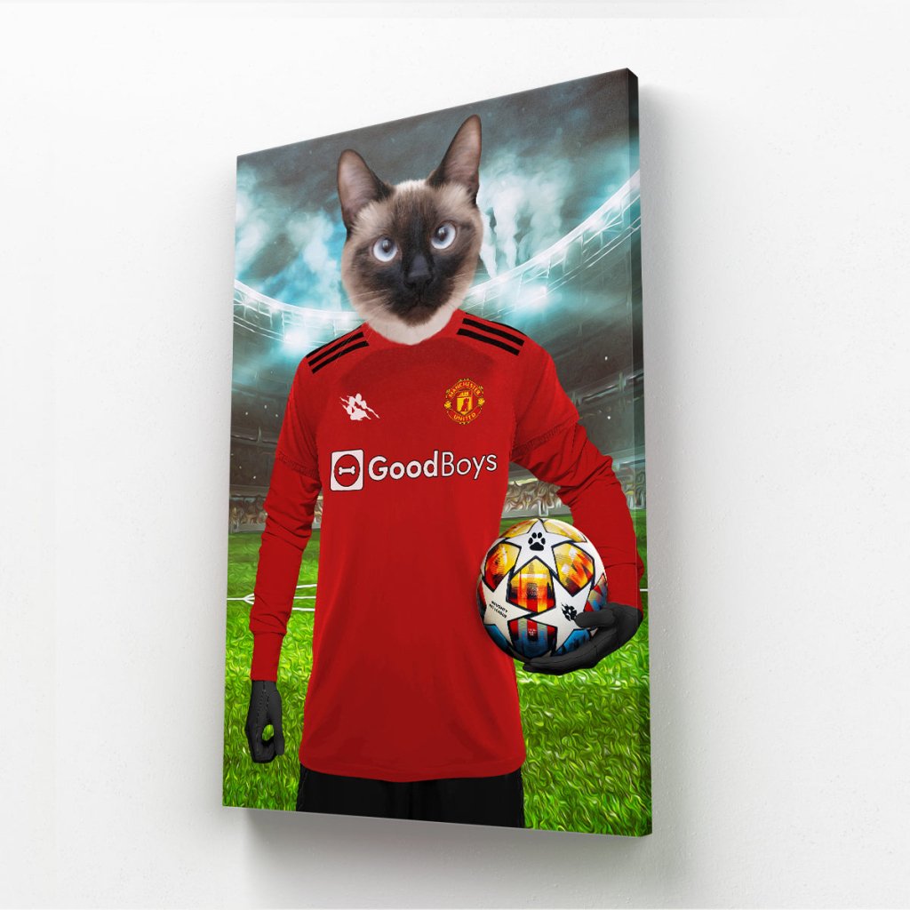 Pet Portraits | Pawchester United Football Club: Custom Pet Canvas | Paw & Glory