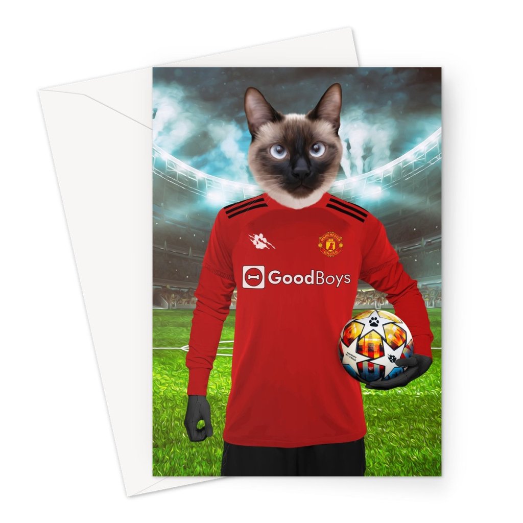 Pet Portraits | Pawchester United Football Club: Custom Pet Greeting Card | Paw & Glory