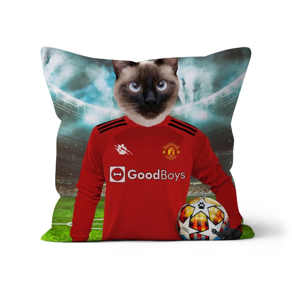 Pet Portraits | Pawchester United Football Club: Custom Pet Pillow | Paw & Glory