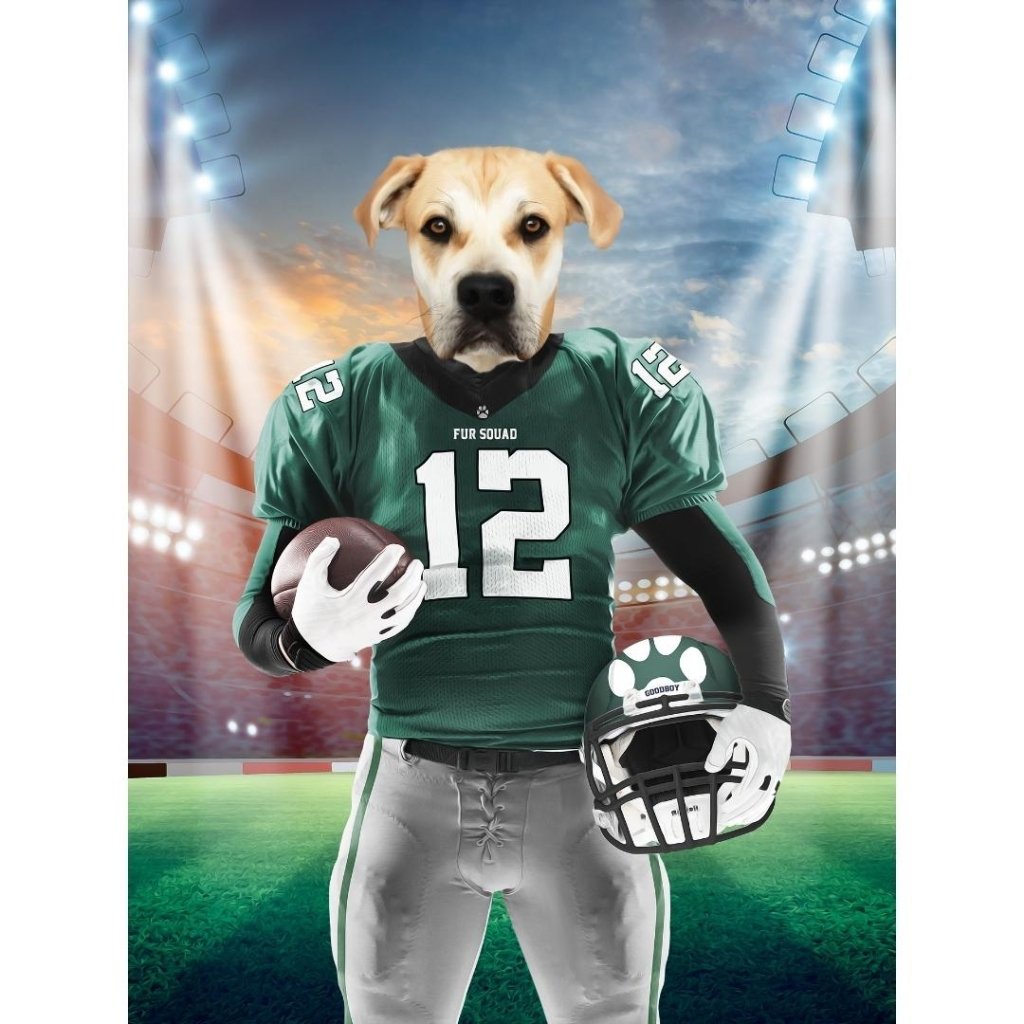 Pet Portraits | Pawladelphia Eagles: Custom Digital Download Pet Portrait | Paw & Glory