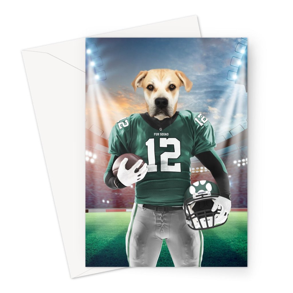 Pet Portraits | Pawladelphia Eagles: Custom Pet Greeting Card | Paw & Glory