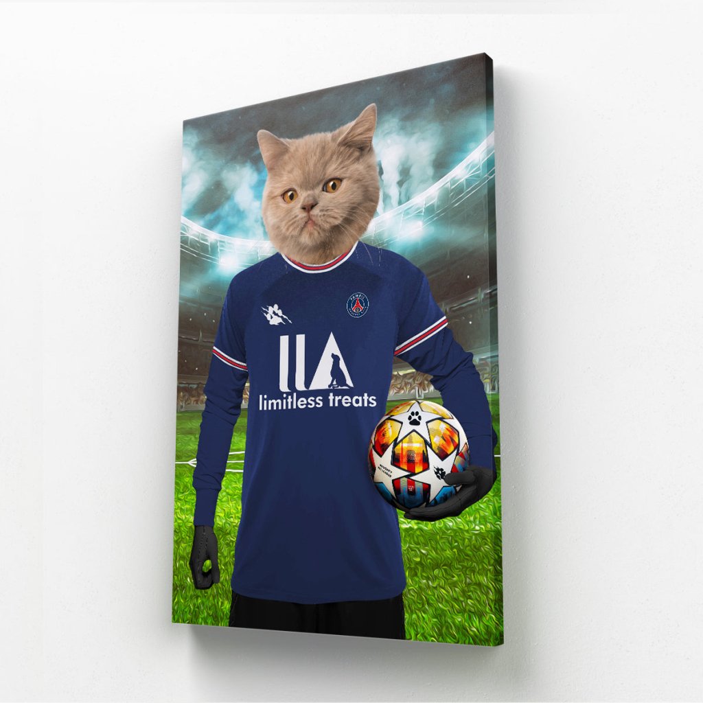 Pet Portraits | Pawris Saint Germain Football Club: Custom Pet Canvas | Paw & Glory