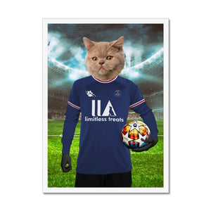 Pawris Saint Germain Football Club: Custom Pet Portrait - Paw & Glory - Dog Portraits - Pet Portraits