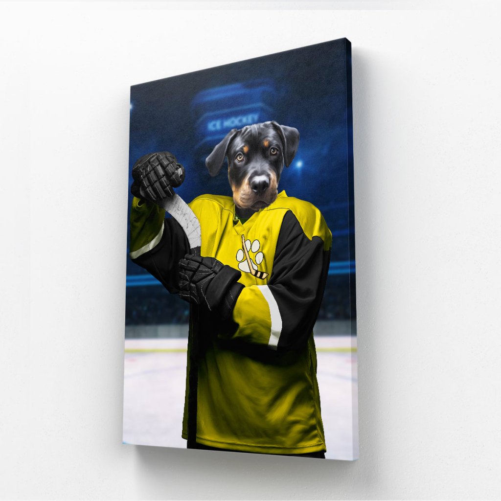 Pet Portraits | Pawsburgh Penguins: Custom Pet Canvas | Paw & Glory