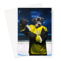 Pawsburgh Penguins: Custom Pet Greeting Card