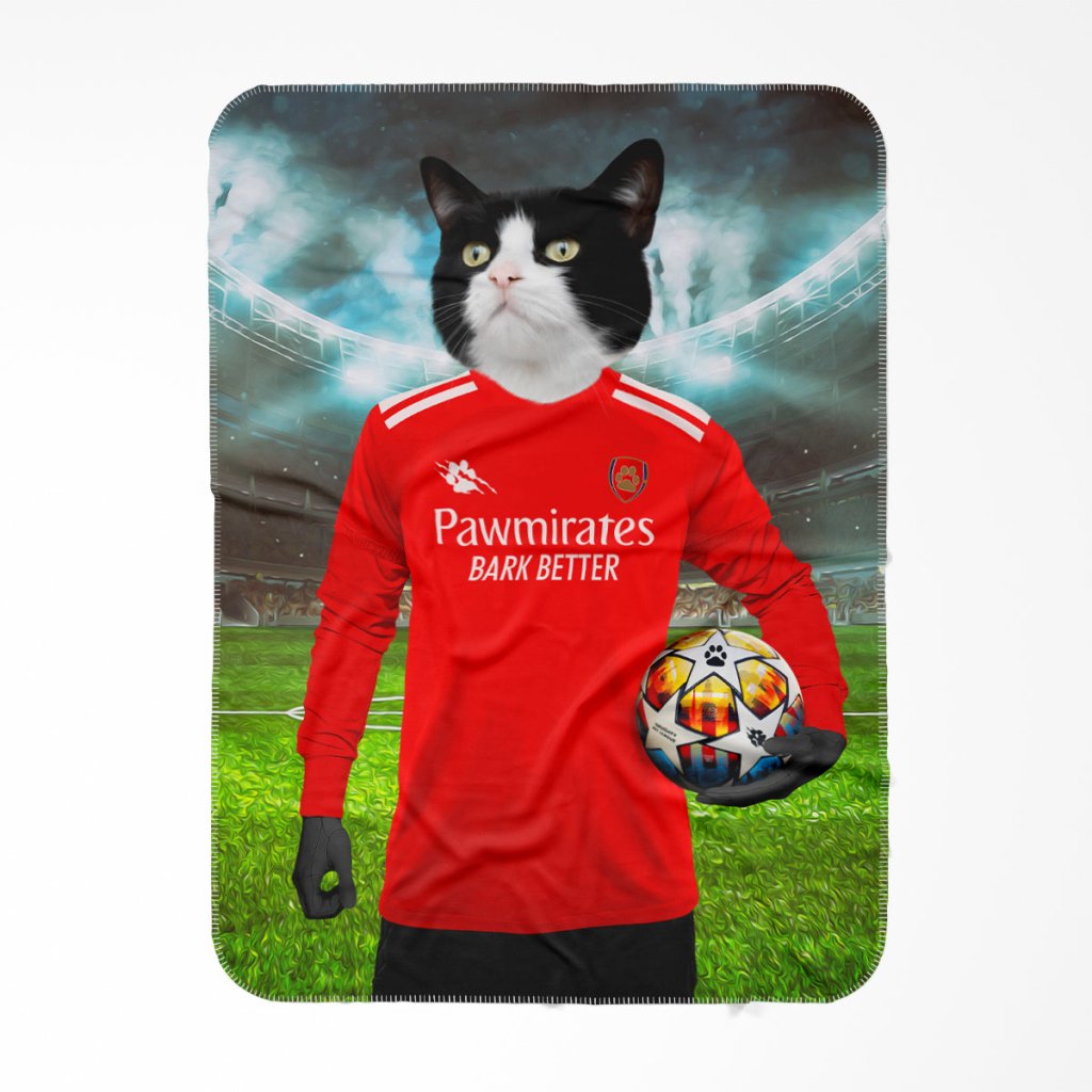 Pet Portraits | Pawsernal Football Club: Custom Pet Blanket | Paw & Glory