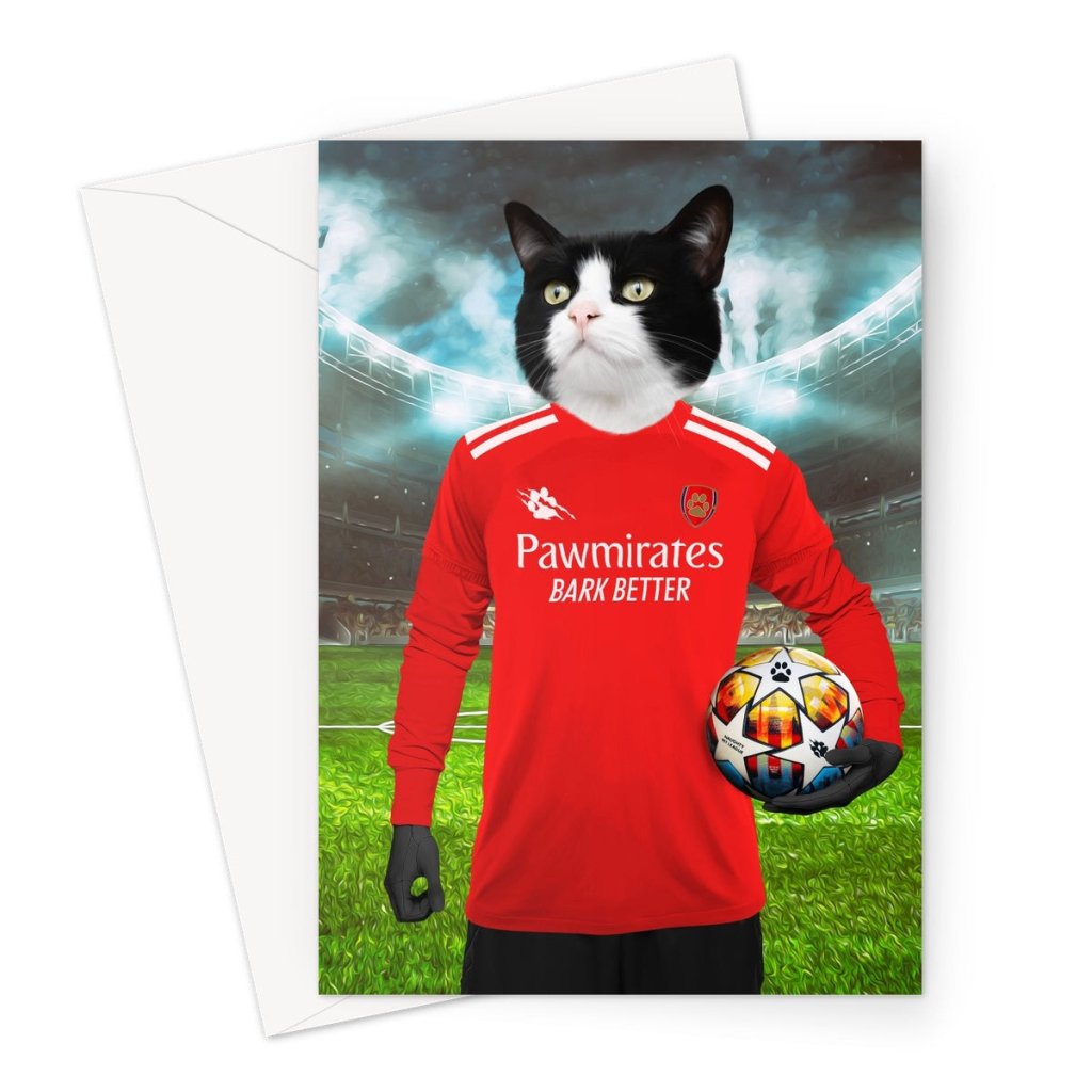 Pet Portraits | Pawsernal Football Club: Custom Pet Greeting Card | Paw & Glory