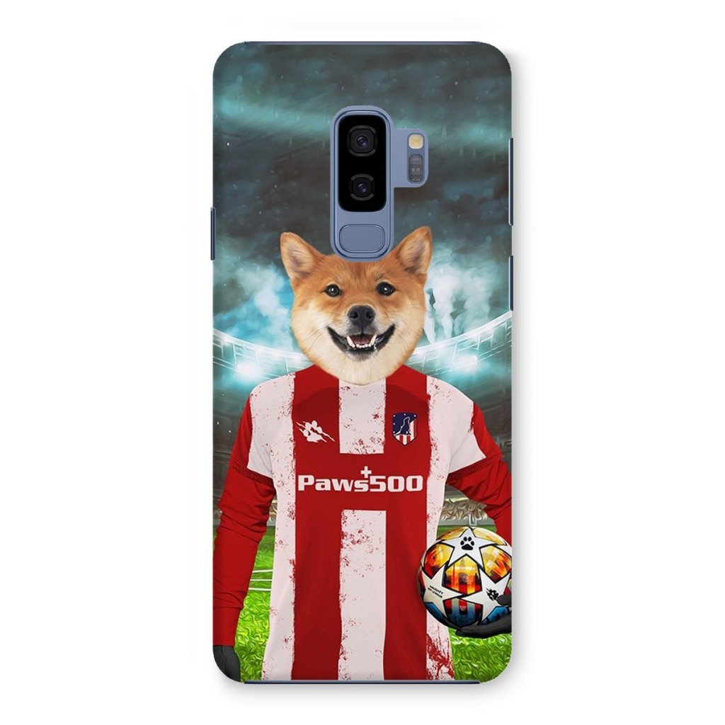 Pet Portraits | Pawtheletico Madrid Football Club: Custom Pet Snap Phone Case | Paw & Glory