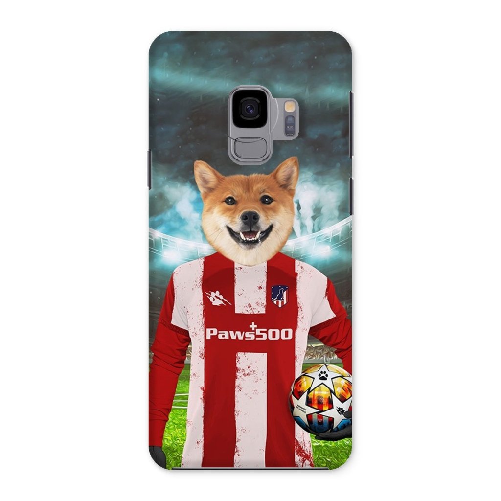 Pet Portraits | Pawtheletico Madrid Football Club: Custom Pet Snap Phone Case | Paw & Glory