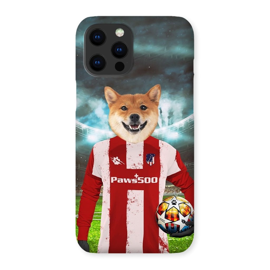 Pet Portraits | Pawtheletico Madrid Football Club: Custom Pet Snap Phone Case | Paw & Glory