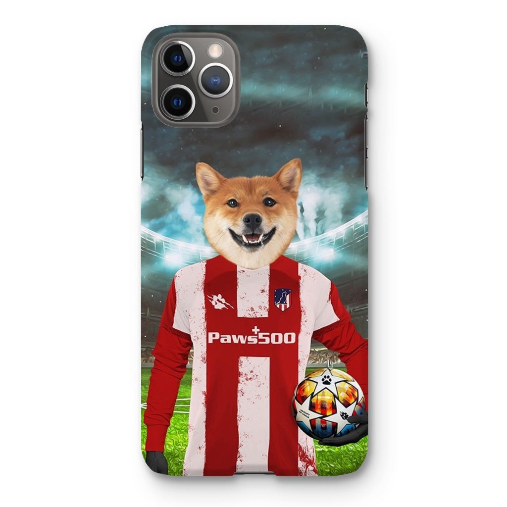Pawtheletico Madrid Football Club: Custom Pet Snap Phone Case - Paw & Glory - Dog Portraits - Pet Portraits