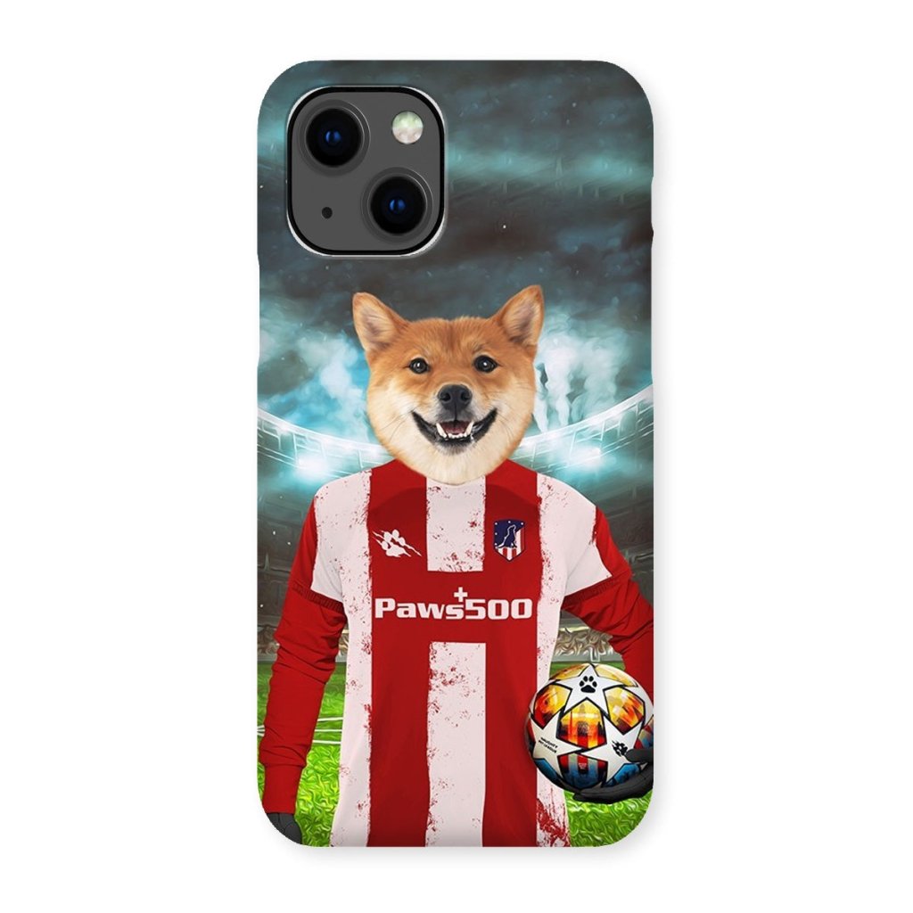 Pet Portraits | Pawtheletico Madrid Football Club: Custom Pet Snap Phone Case | Paw & Glory