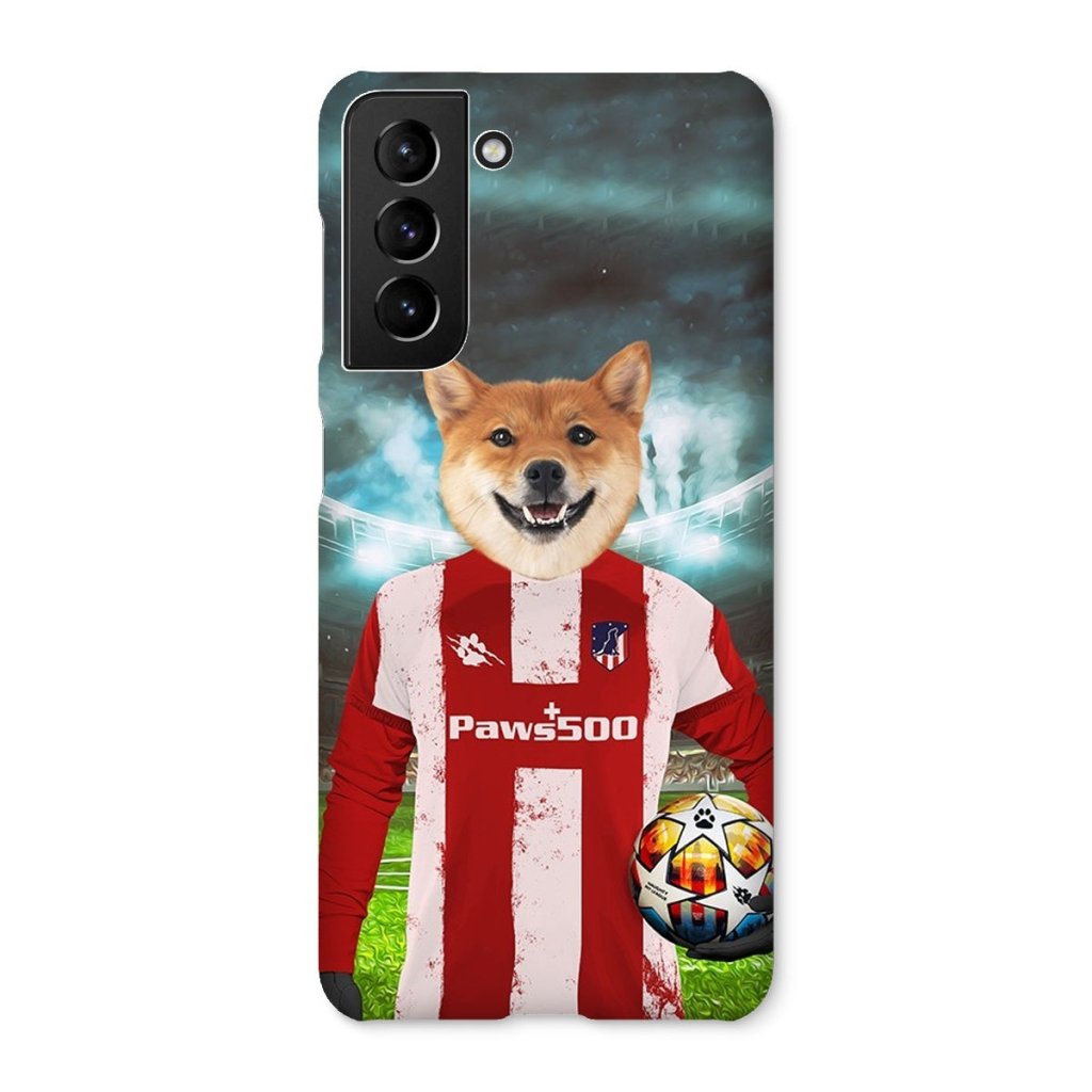 Pawtheletico Madrid Football Club: Custom Pet Snap Phone Case - Paw & Glory - Dog Portraits - Pet Portraits
