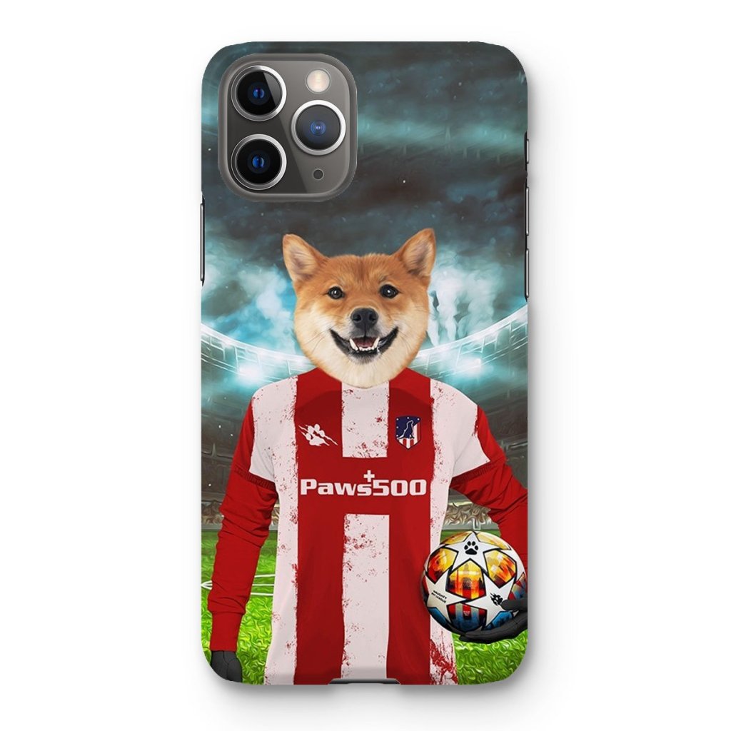 Pet Portraits | Pawtheletico Madrid Football Club: Custom Pet Snap Phone Case | Paw & Glory