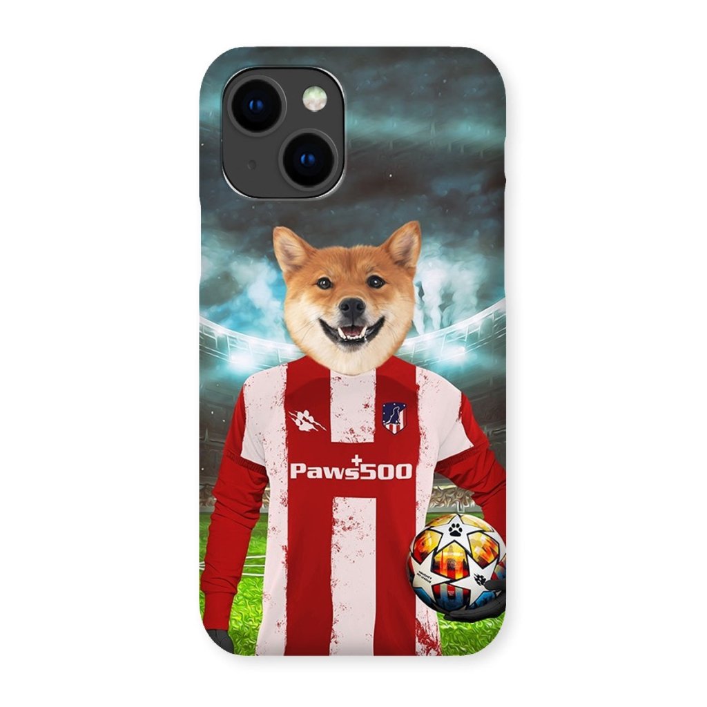 Pet Portraits | Pawtheletico Madrid Football Club: Custom Pet Snap Phone Case | Paw & Glory