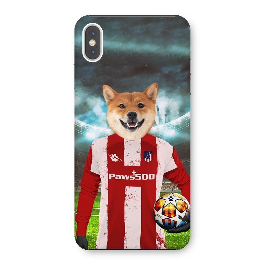 Pet Portraits | Pawtheletico Madrid Football Club: Custom Pet Snap Phone Case | Paw & Glory