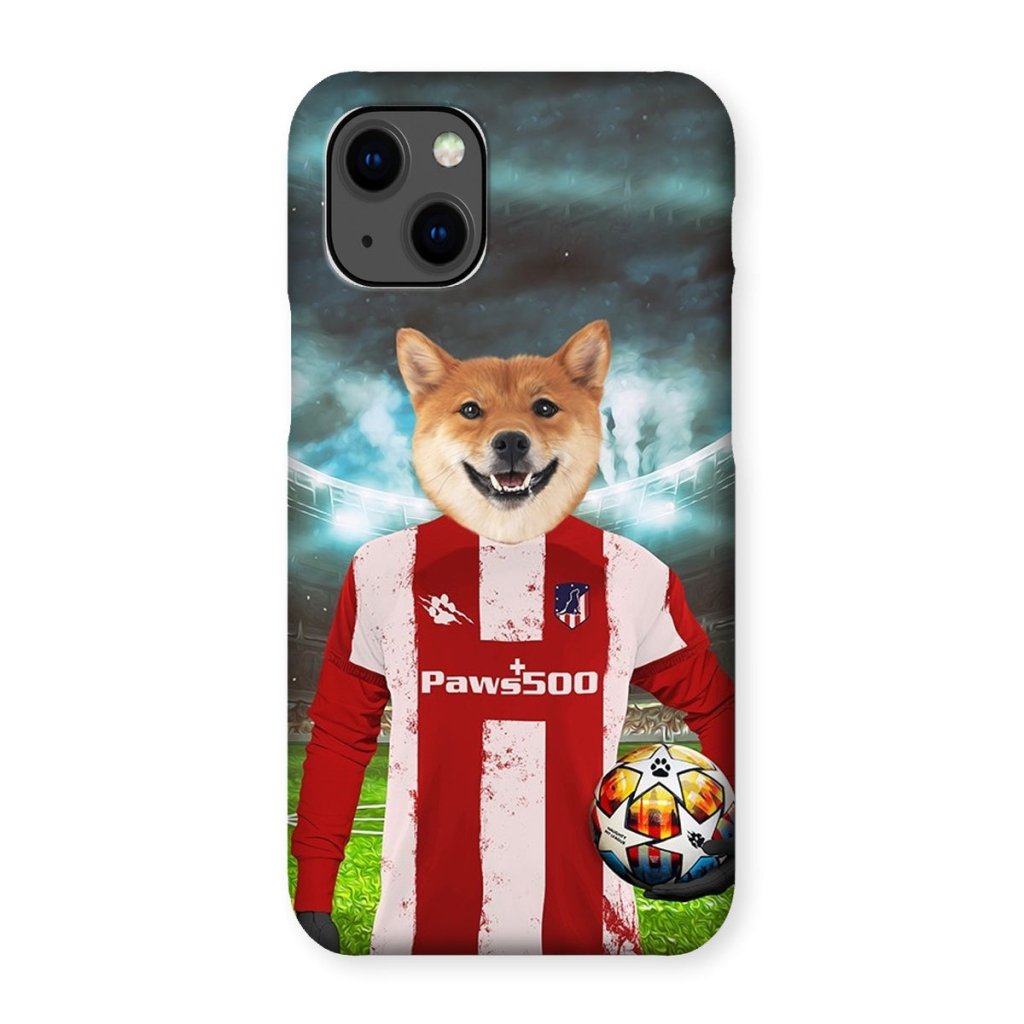 Pawtheletico Madrid Football Club: Custom Pet Snap Phone Case - Paw & Glory - Dog Portraits - Pet Portraits