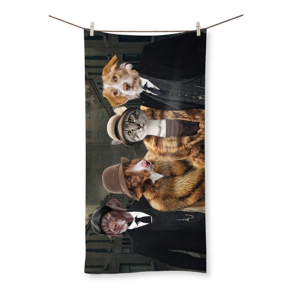 1920s Gangster Quartet Custom Pet Towel | Pet Lover Gift | Paw & Glory