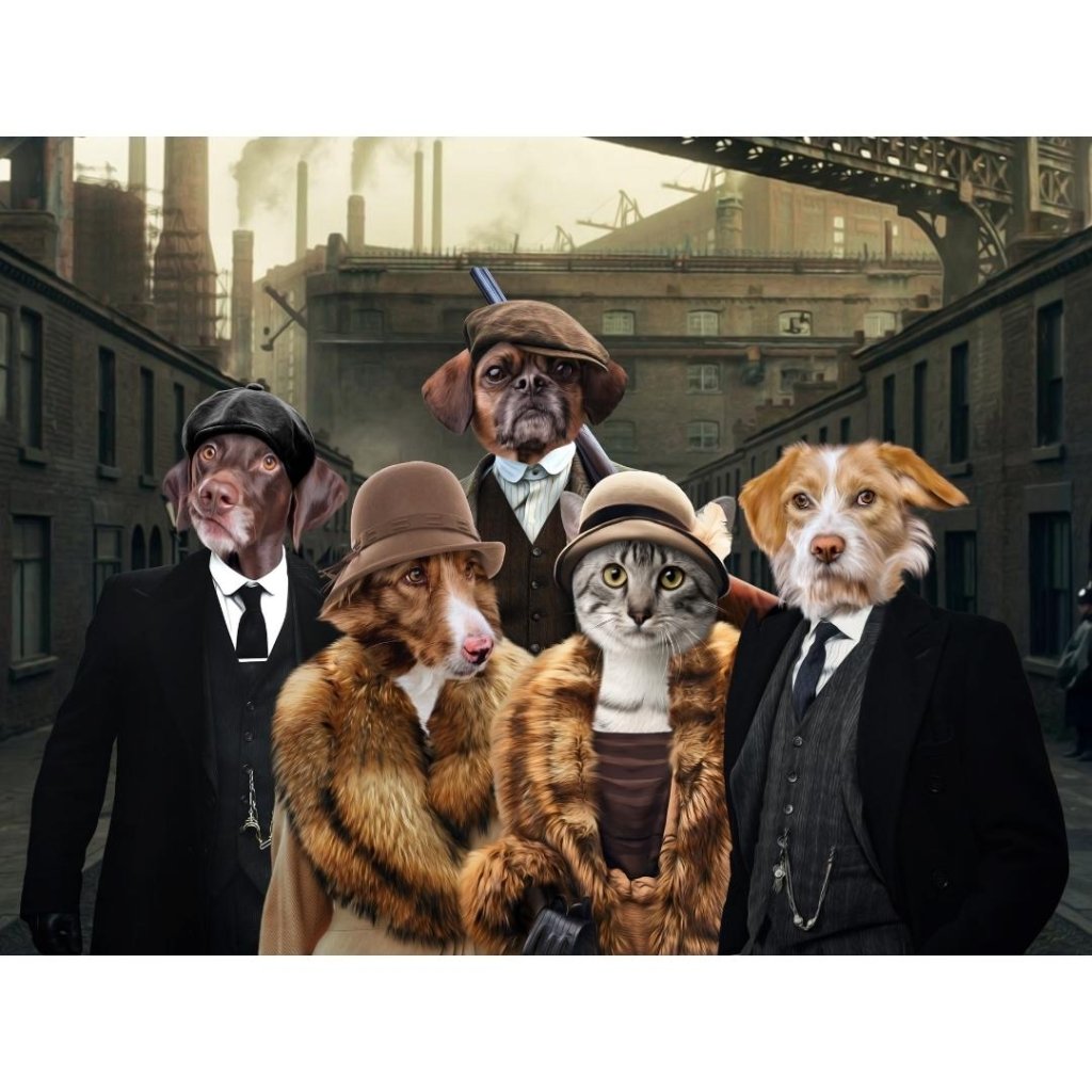 Pet Portraits | Peaky Blinders 5: Custom Digital Download Pet Portrait | Paw & Glory