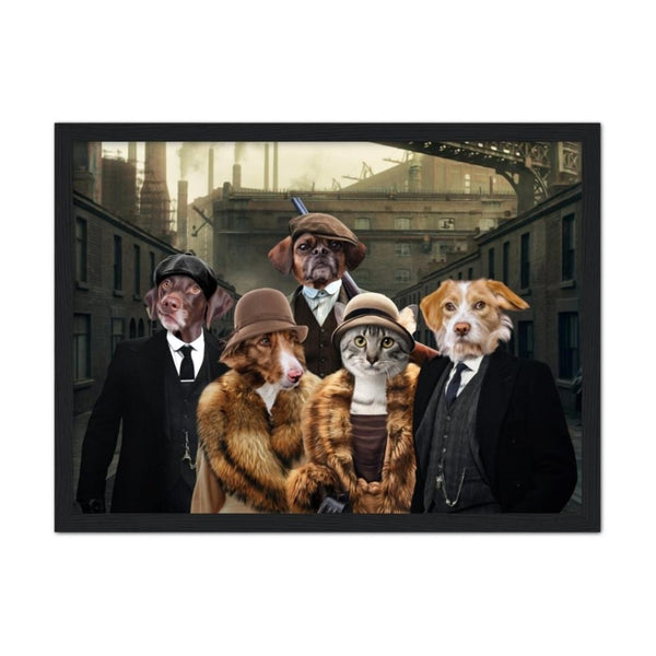 1920s Gangster Group Custom Pet Portrait | Custom Pet Portrait | Paw & Glory