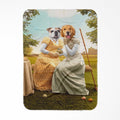 Regency Society Couple: Custom Pet Blanket
