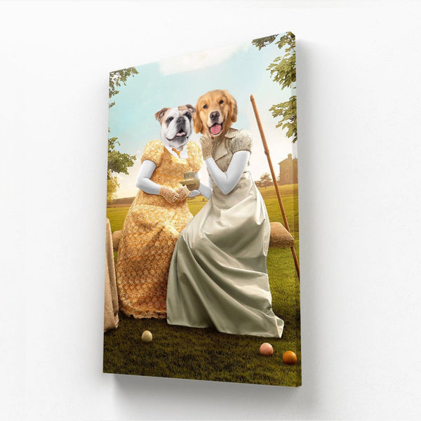 Regency Society Couple: Custom Pet Canvas | custom pet canvas | Paw & Glory