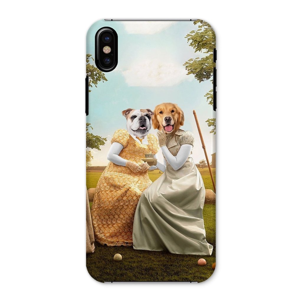 Pet Portraits | Penelope & Eloise (Bridgerton inspired): Custom Pet Phone Case | Paw & Glory