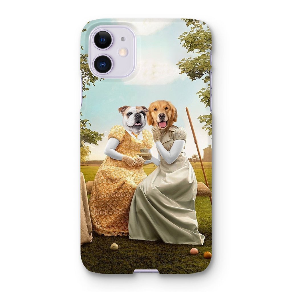 Pet Portraits | Penelope & Eloise (Bridgerton inspired): Custom Pet Phone Case | Paw & Glory