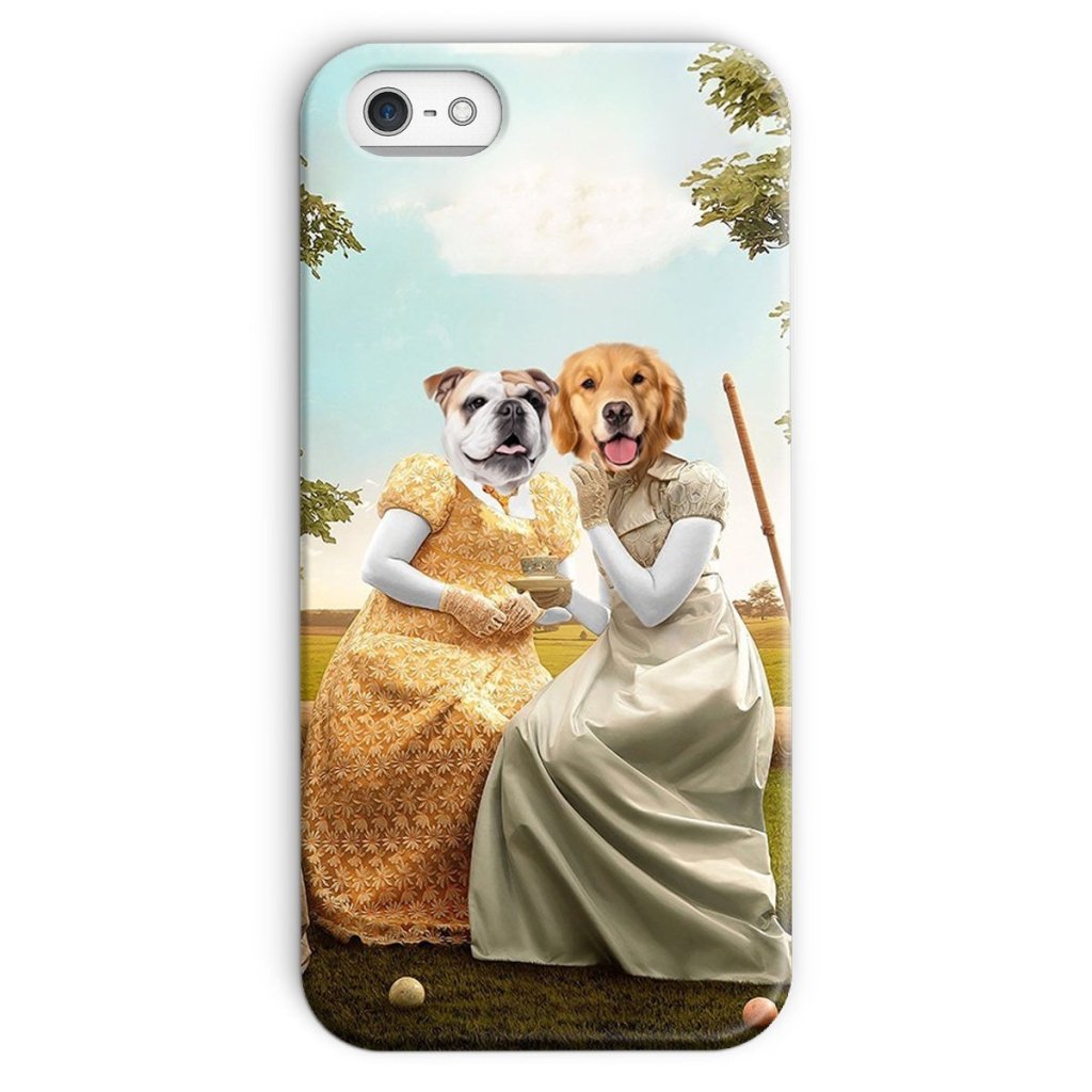 Penelope & Eloise (Bridgerton inspired): Custom Pet Phone Case - Paw & Glory - Dog Portraits - Pet Portraits