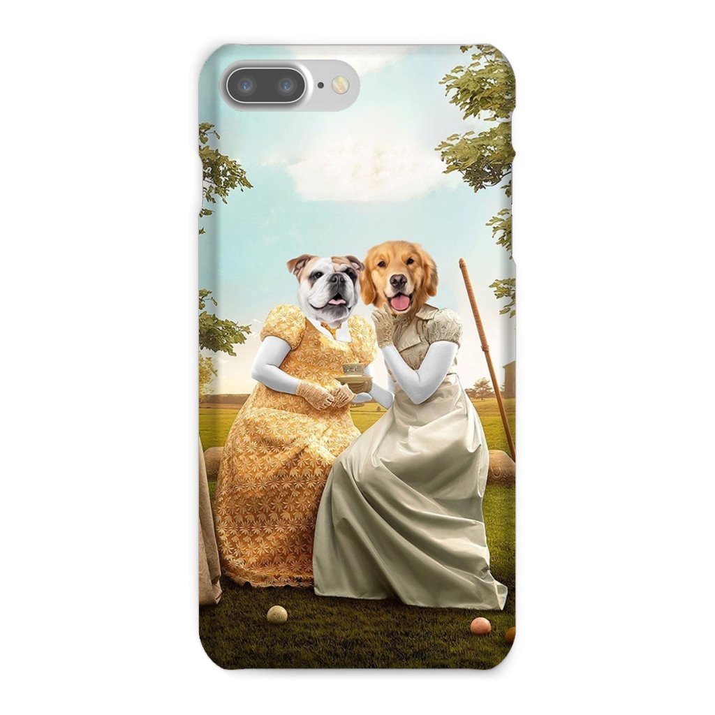 Penelope & Eloise (Bridgerton inspired): Custom Pet Phone Case - Paw & Glory - Dog Portraits - Pet Portraits