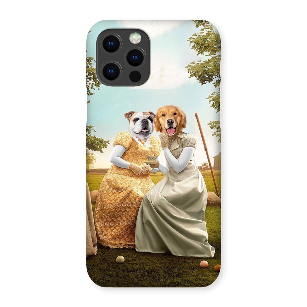 Pet Portraits | Penelope & Eloise (Bridgerton inspired): Custom Pet Phone Case | Paw & Glory