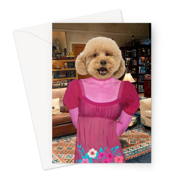 Blonde Science Sitcom Star Custom Pet Greeting Card | Pet Lover Gift | Paw & Glory