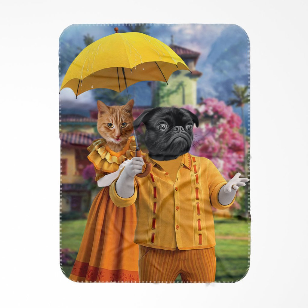 Pet Portraits | Pepa & Felix (Encanto Inspired): Custom Pet Blanket | Paw & Glory