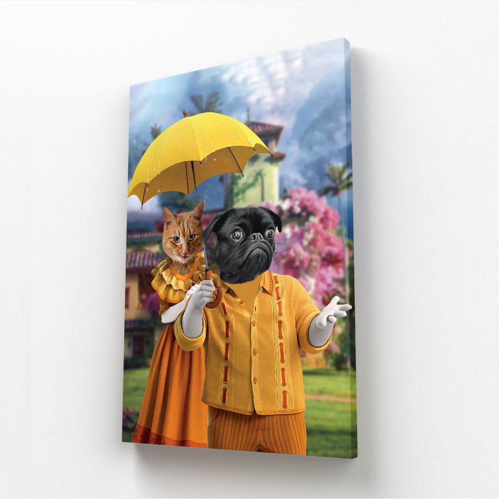 Pet Portraits | Pepa & Felix (Encanto Inspired): Custom Pet Canvas | Paw & Glory
