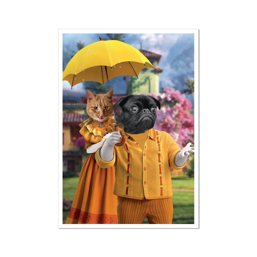 Pet Portraits | Pepa & Felix (Encanto Inspired): Custom Pet Poster | Paw & Glory