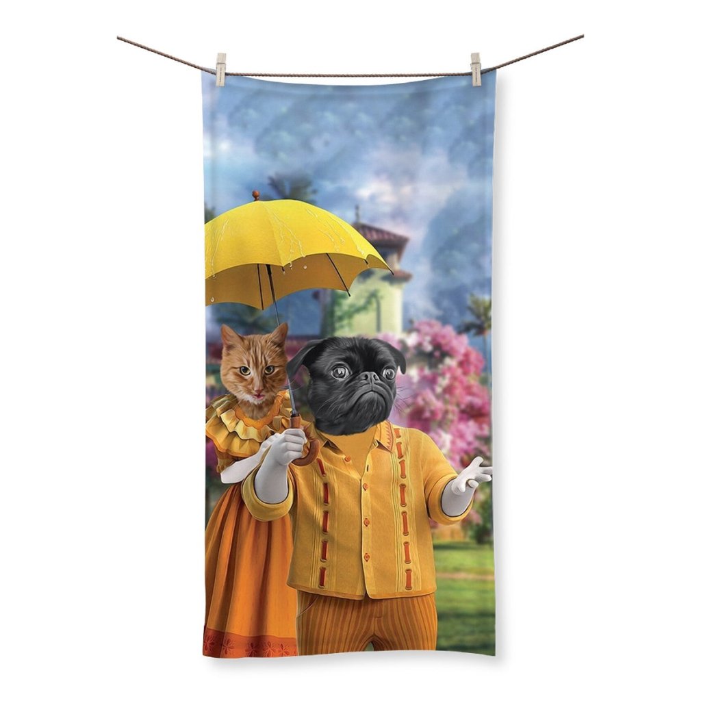 Pet Portraits | Pepa & Felix (Encanto Inspired): Custom Pet Towel | Paw & Glory
