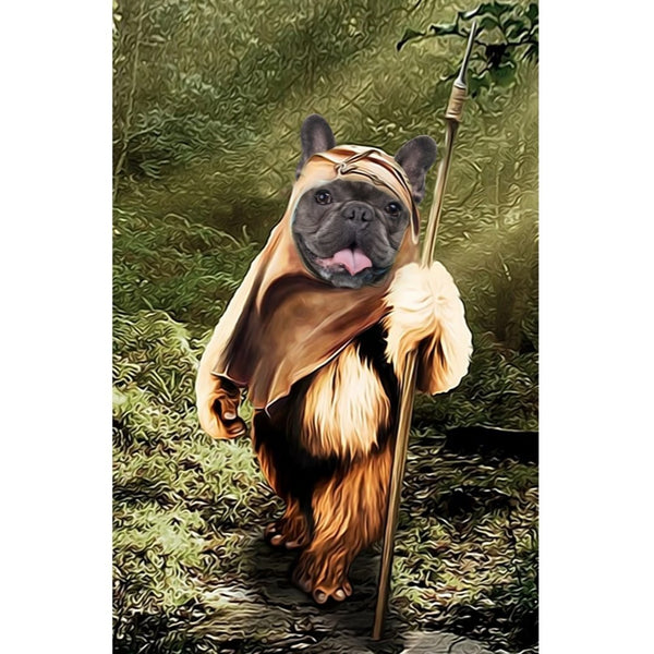 Forest Space Creature Custom Digital Download Pet Portrait | Pet Portrait From Photo | Paw & Glory