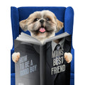 Pet Reading A Book: Custom Digital Download Pet Portrait