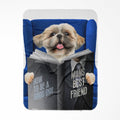 Pet Reading A Book: Custom Pet Blanket