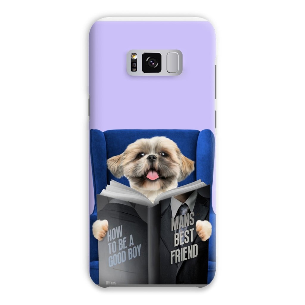 Pet Portraits | Pet Reading A Book: Custom Pet Phone Case | Paw & Glory