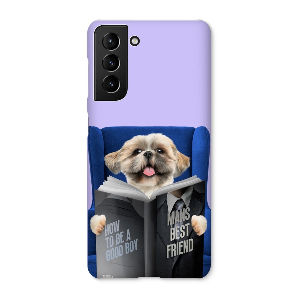 Pet Portraits | Pet Reading A Book: Custom Pet Phone Case | Paw & Glory