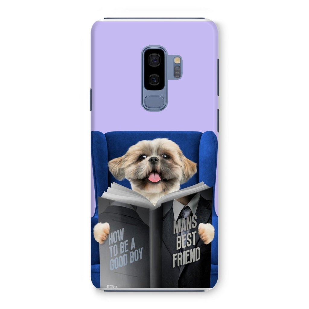 Pet Portraits | Pet Reading A Book: Custom Pet Phone Case | Paw & Glory