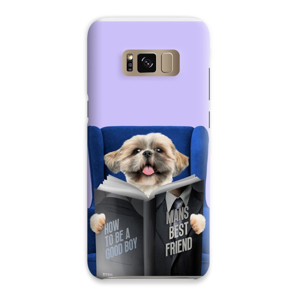 Pet Portraits | Pet Reading A Book: Custom Pet Phone Case | Paw & Glory