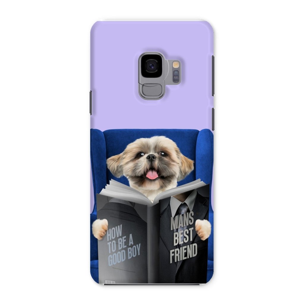 Pet Portraits | Pet Reading A Book: Custom Pet Phone Case | Paw & Glory