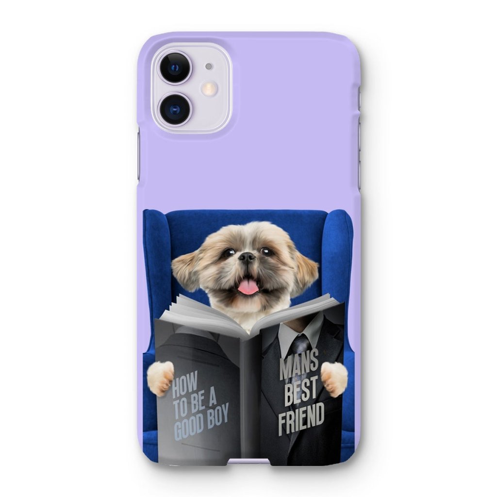 Pet Portraits | Pet Reading A Book: Custom Pet Phone Case | Paw & Glory