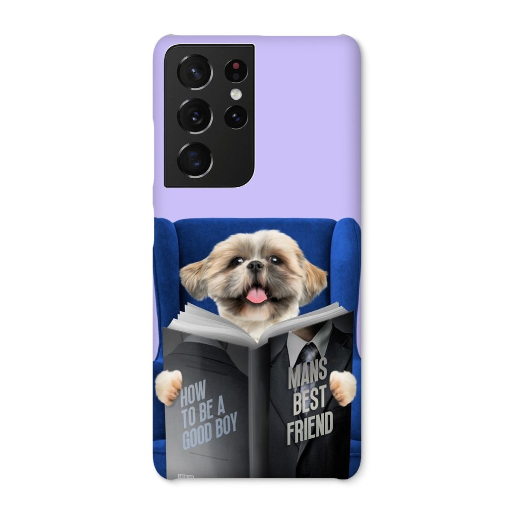 Pet Portraits | Pet Reading A Book: Custom Pet Phone Case | Paw & Glory