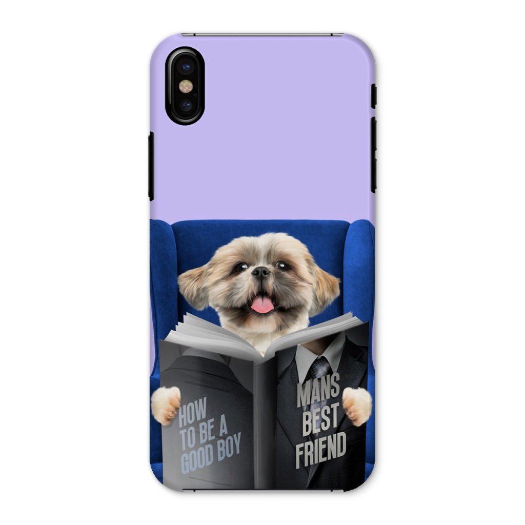 Pet Portraits | Pet Reading A Book: Custom Pet Phone Case | Paw & Glory