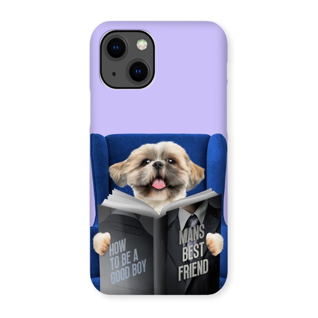 Pet Portraits | Pet Reading A Book: Custom Pet Phone Case | Paw & Glory